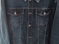 Куртка джинс муж нов синяя 54+, черная 52,54, 56