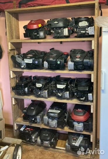 Двигатель для газонокосилки с установкой