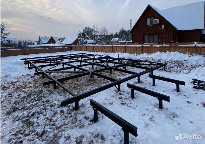 Сваи Винтовые, монтаж винтовых свай