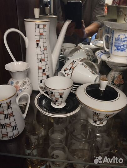 Кофейный сервиз фарфор гдр