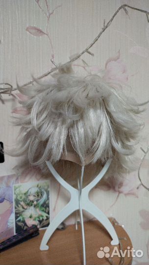 Парик для косплея/ белый парик Годжо