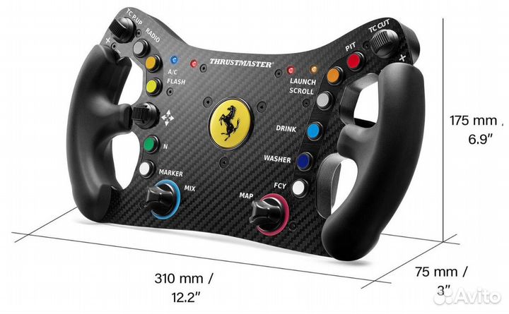 Руль thrustmaster Ferrari 488 GT3, для пк/PS4-PS5