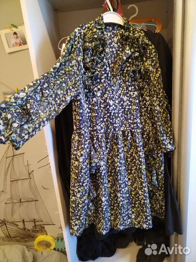 Платье zara s цветочное