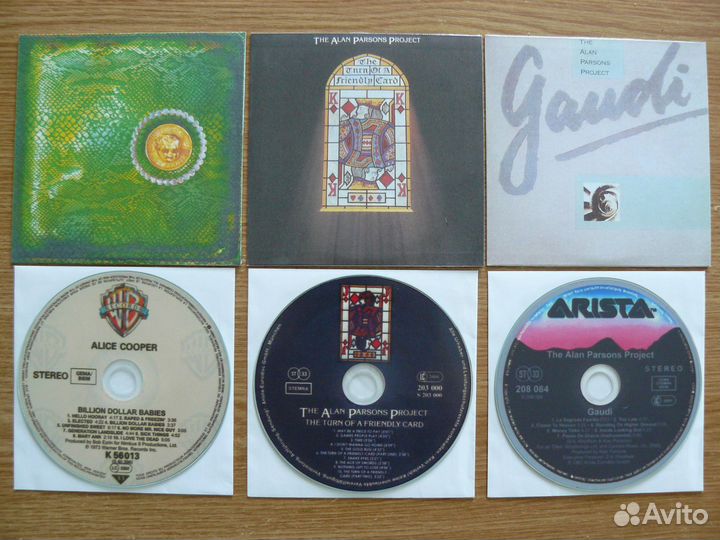 CD Alan Parsons Project, Alice Cooper, Genesis