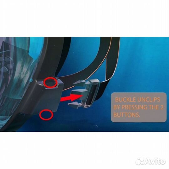 Маска полнолицевая для подводного плавания OceanRe