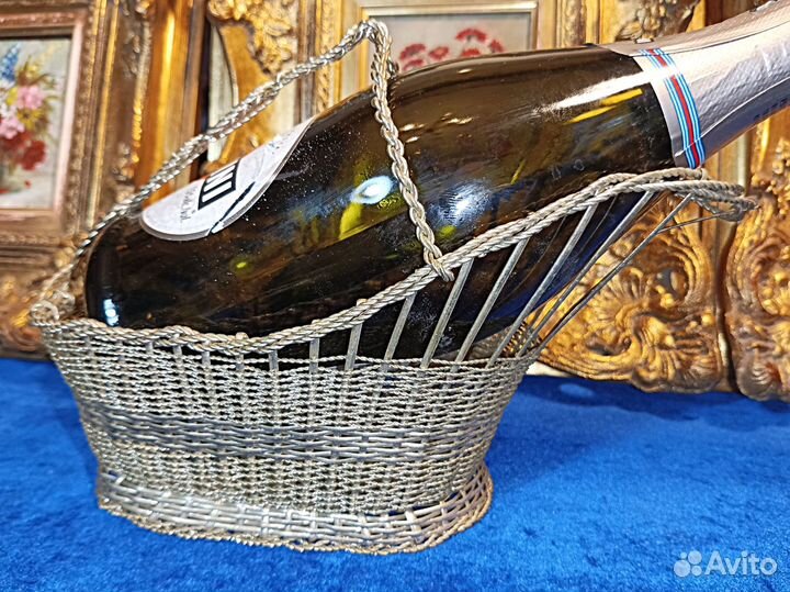 Декор.Подставки для бутылок.Корзинка.Англия.Латунь