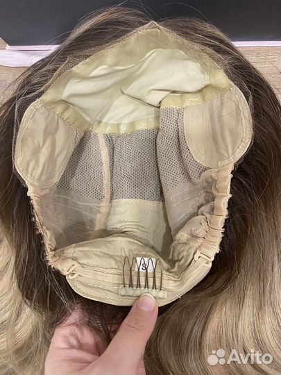 Парик полусистема Clip hair блонд