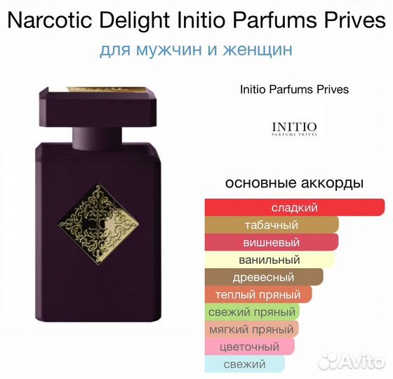 Initio narcotic delight флакон, распив