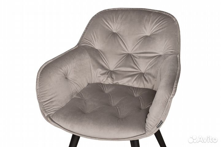 Mone Кресло Confetti latte/Чёрный ткань