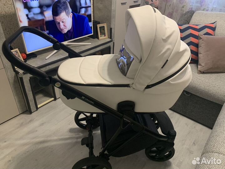 Коляска 2 в 1 adamex porto эко кожа