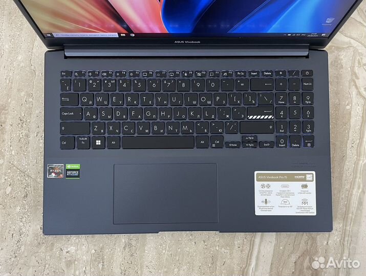 Asus Vivobook Pro 15 (Ryzen 5 5600/ RTX 3050/16гб)