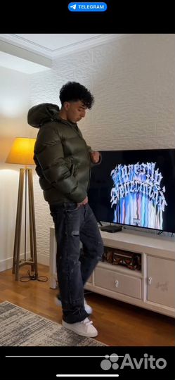 Пуховик Zara x moncler puffer jacket