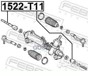 Тяга рулевая (chery tiggo T11 2006) febest 152