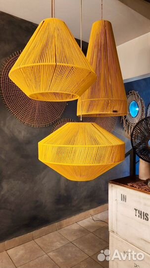 Абажур плетеный