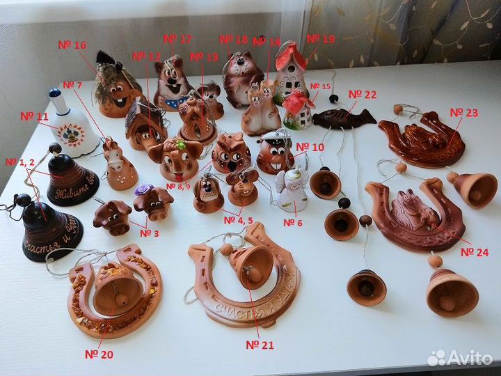 Колокольчики. Статуэтка «Свинка»(hand-made), 2 шт