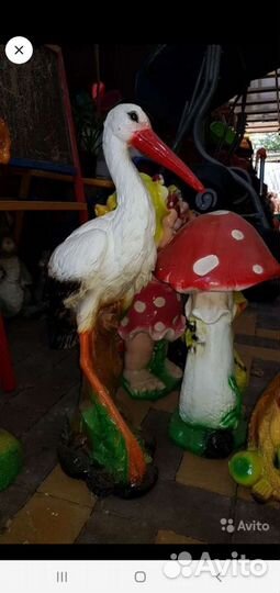 Гипсовые фигуры для сада