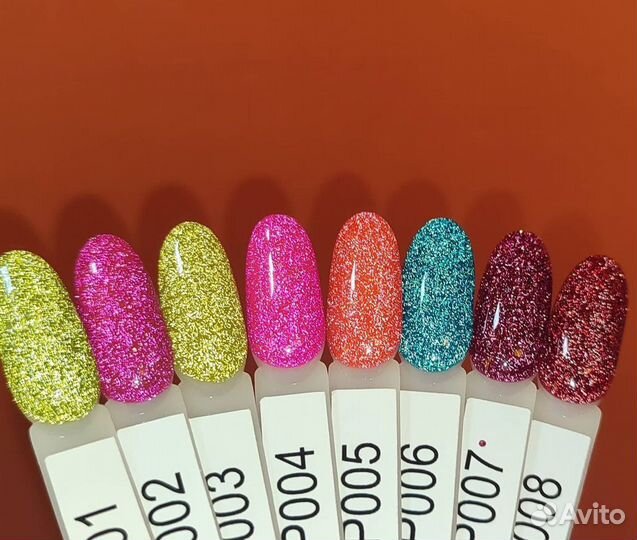 Гель лак светоотражающий неоны для маникюра