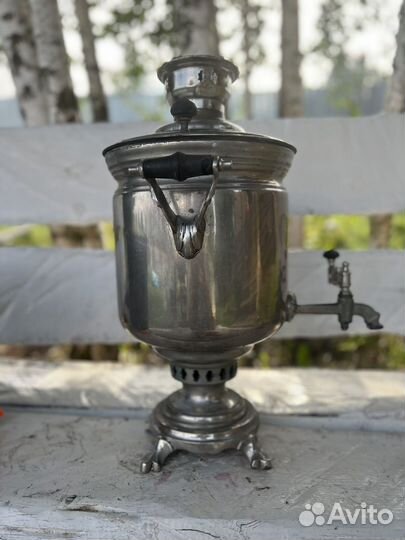 Самовар антикварный на дровах