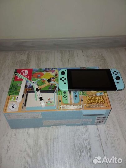 Nintendo Switch rev.2 32 гб, Animal Crossing
