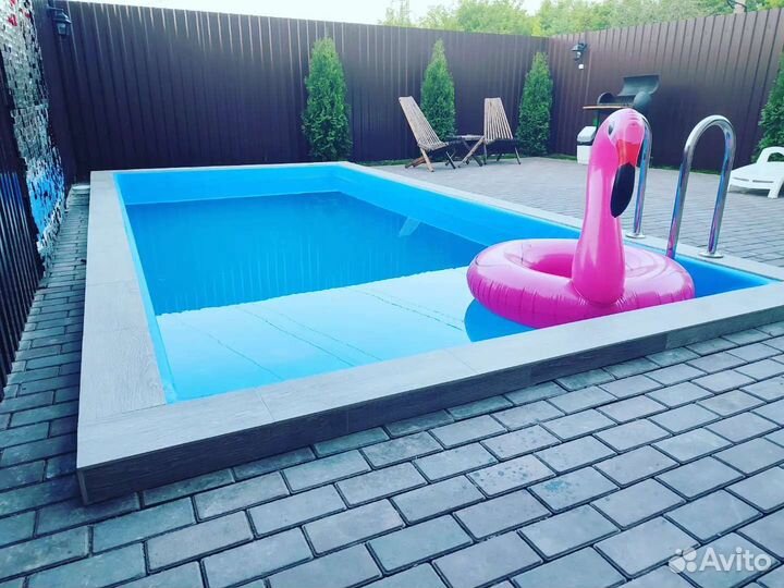 Суана баня с бассейном и купелью