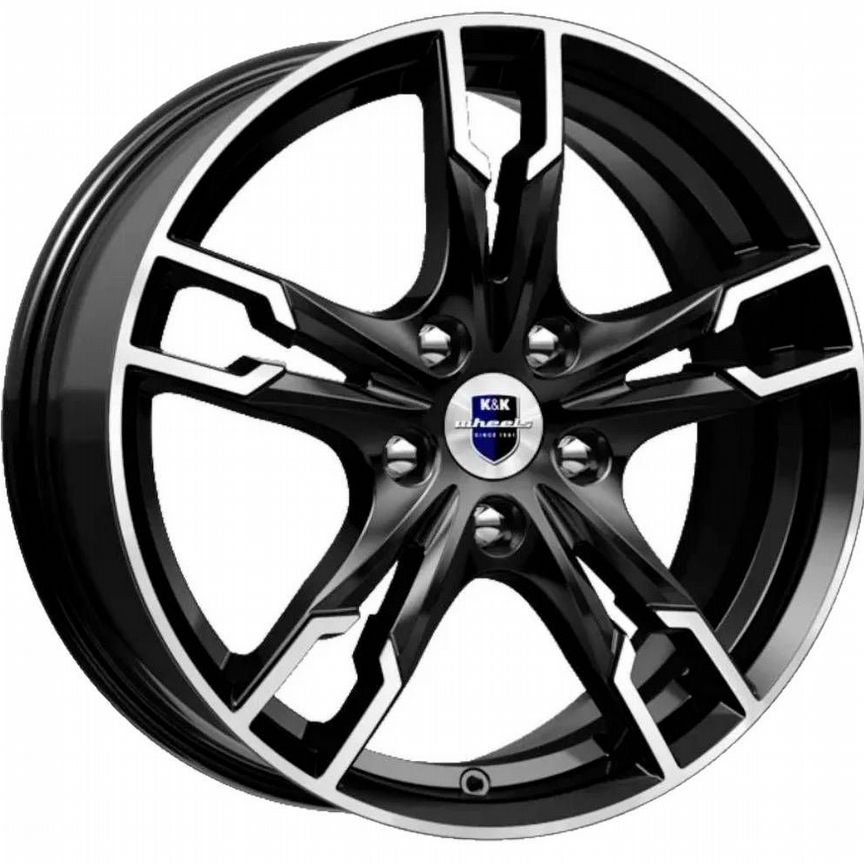Диски K&K Солар 7x17 5x112 ET50 D66.6 Алмаз черный
