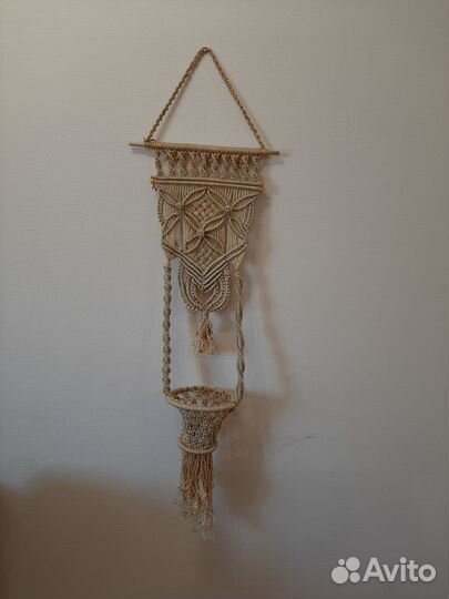 Подвес для цветов макраме