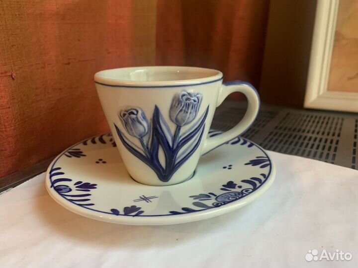 Чайная пара фарфор кофейная пара фарфор Голландия