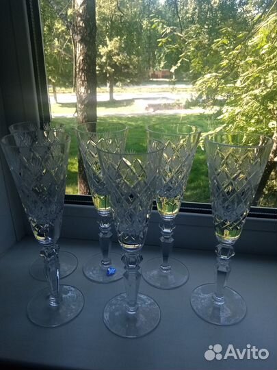 Хрустальные фужеры и рюмки з-д Гусь Хрустальный