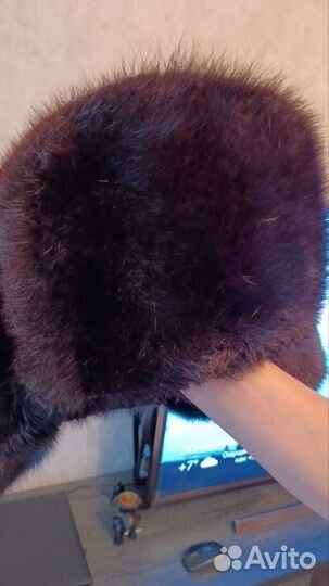 Шапка ушанка норка