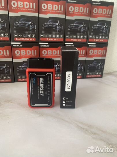 Автосканеры elm327 obd 2 v1.5 wi-fi