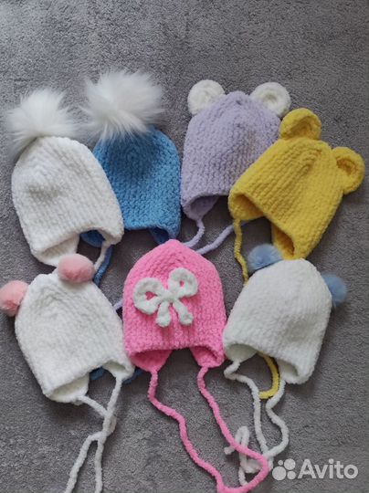 Детские шапочки на выписку