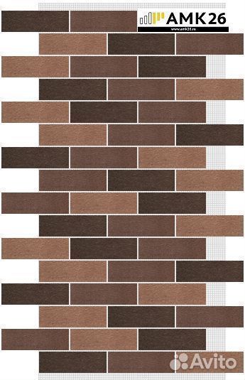 Гибкий кирпич, декоративное покрытие амк, микс 300