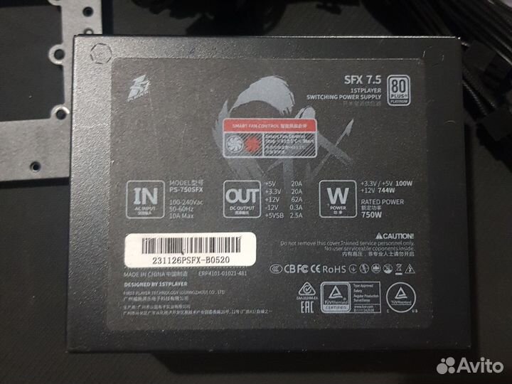 Блок питания SFX 750w 1stplayer