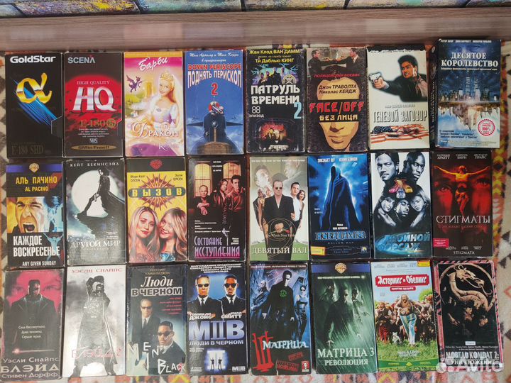 VHS видеокассеты фильмы 24 шт