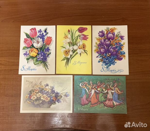 Коллекция открыток СССР 8 марта