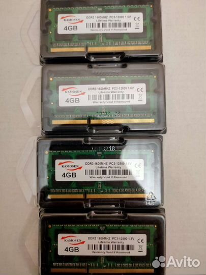 Память для ноутбука 8Гб/4Гб/2Гб DDR3 Новые