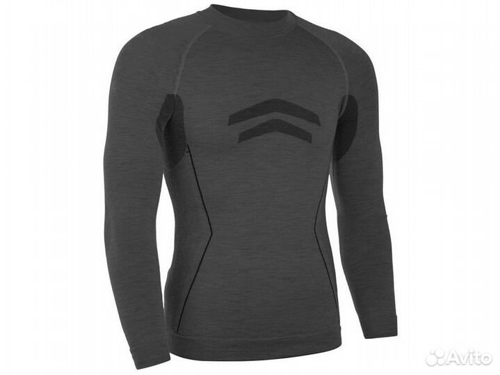 Термобелье кофта freenord merino tech, серый
