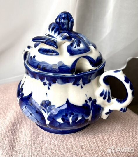 Сахарница Гжель