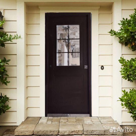 Теплая финская дверь для дома Север М12