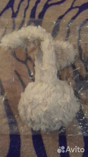 Меховые наушники с ушками на весну