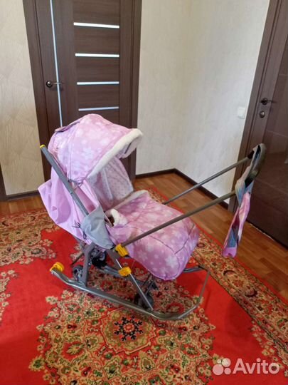 Детские санки коляска