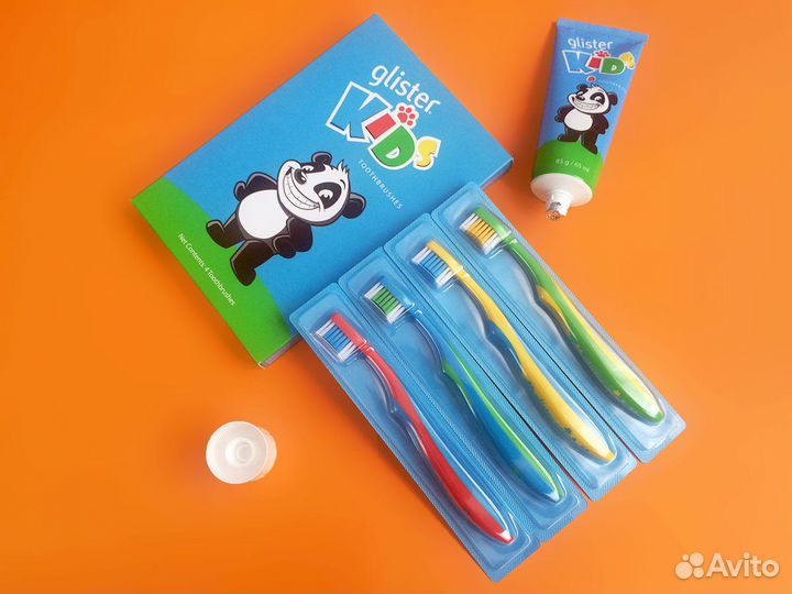 Детская зубная щетка Glister Kids Амвэй уп/4шт фрг