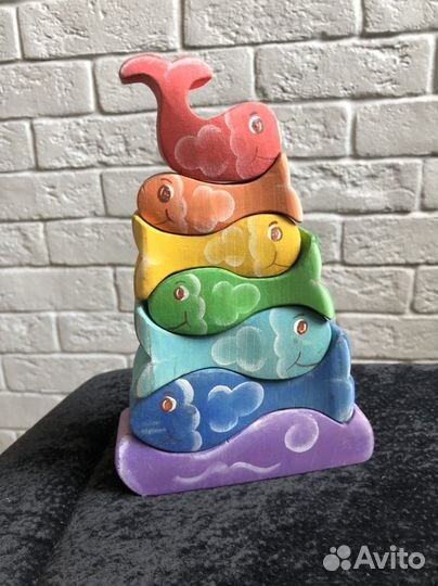 Пирамидка, матрешка, балансир деревянные