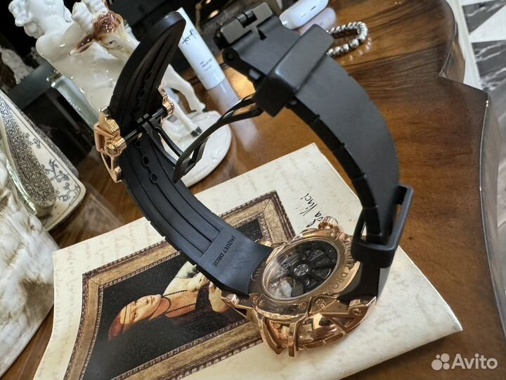 Мужские золотые Jaquet Droz часы 750 пробы