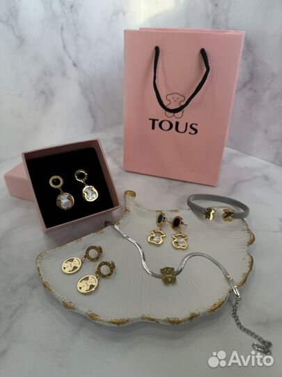 Серьги браслет tous новые