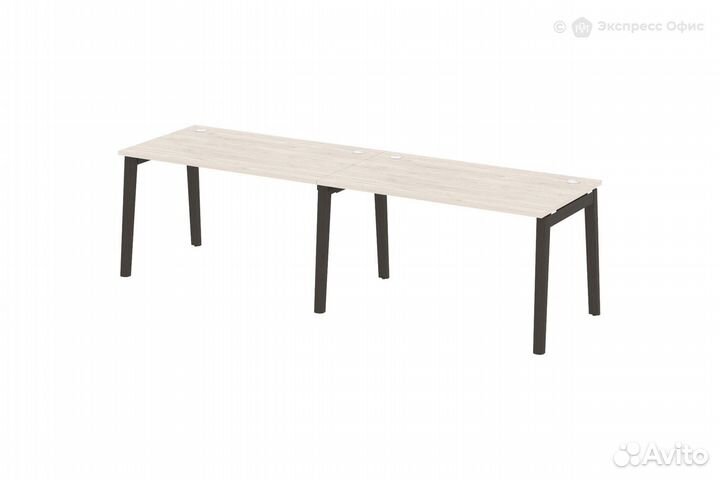 Стол-бенч линейный на деревянных опорях Onix wood