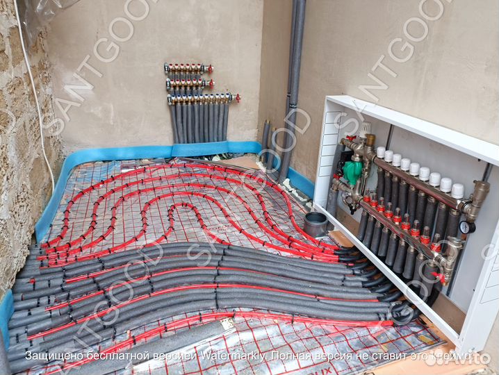 Монтаж Отопление Теплый водяной пол