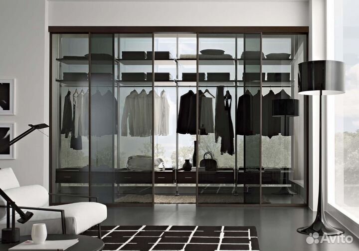 Перегородка с матовым стеклом