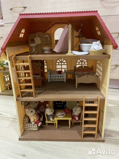 Sylvanian families домик с мебелью