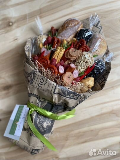 Съедобные мужские букеты